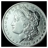 1891-O Silver Morgan Dollar CLOSELY UNCIRCULATED