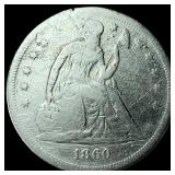 1860-O Silver Seated Liberty Dollar HIGH GRADE