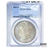 1882-S Morgan Silver Dollar PCGS MS63