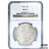 1882 Morgan Silver Dollar NGC MS63