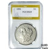 1896 Morgan Silver Dollar PGA MS64