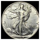 1938 Walking Liberty Half Dollar CLOSELY UNCIRCULA