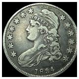 1834 Capped Bust Half Dollar NEARLY UNCIRCULATED
