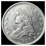 1837 Capped Bust Half Dollar ABOUT UNCIRCULATED