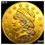 1813 $5 Gold Half Eagle UNCIRCULATED