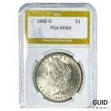 1888-O Morgan Silver Dollar PGA MS64