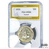 1935 Hudson Half Dollar PGA MS66