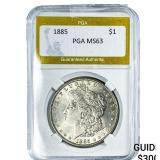 1885 Morgan Silver Dollar PGA MS63