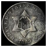 1853 Silver Three-Cent Piece