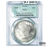 1886 Morgan Silver Dollar PCGS MS63
