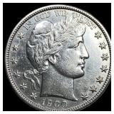 1900-S Silver Barber Half Dollar CLOSELY UNCIRCULA