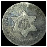 1853 Silver Three-Cent Piece NICELY CIRCULATED