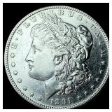 1891-S Silver Morgan Dollar CHOICE AU