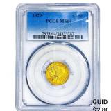 1929 $2.50 Gold Quarter Eagle PCGS MS64