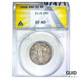 1926 Standing Liberty Quarter ANACS EF40