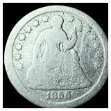 1856 Silver Half Dime NICELY CIRCULATED