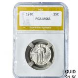 1930 Standing Liberty Quarter PGA MS65