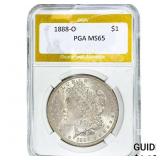 1888-O Morgan Silver Dollar PGA MS65
