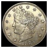 1883 Liberty Head Nickel (No Cents) CLOSELY UNCIRC