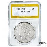 1900-O/CC Morgan Silver Dollar PGA AU53