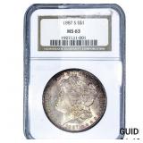1887-S Morgan Silver Dollar NGC MS63