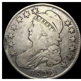 1822 Capped Bust Half Dollar LIGHTLY CIRCULATED