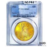 1924 $20 Gold Double Eagle PCGS MS65