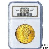 1906-D $20 Gold Double Eagle NGC MS63