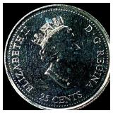 2000 Canada Nickel 25 Cents Natural Legacy PL