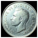 1942 Canada Silver 50 Cents HIGH GRADE