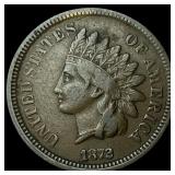1872 Indian Head Cent LIGHTLY CIRCULATED