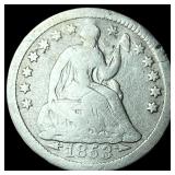 1853-O Seated Liberty Half Dime LIGHTLY CIRCULATED