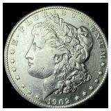 1902-S Silver Morgan Dollar CLOSELY UNCIRCULATED