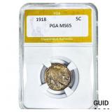 1918 Buffalo Nickel PGA MS65