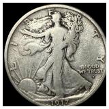 1917-D Silver Walking Liberty Half Dollar LIGHTLY