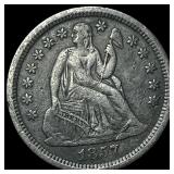 1857-O Silver Seated Liberty Dime NEARLY UNCIRCULA