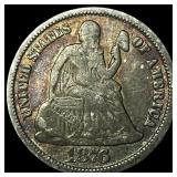 1876-CC Silver Dime LIGHTLY CIRCULATED