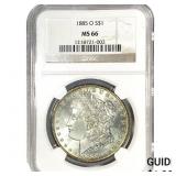 1885-O Morgan Silver Dollar NGC MS66