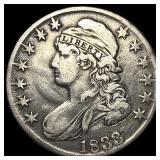 1833 Silver Capped Bust Half Dollar NEARLY UNCIRCU