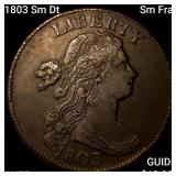 1803 Sm Dt, Sm Frac Draped Bust Large Cent HIGH GR