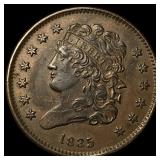 1835 Copper Half Cent UNCIRCULATED