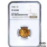 1942 Wheat Cent NGC PF65 RD