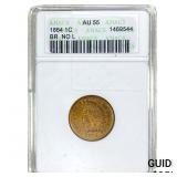 1864 Indian Head Cent ANACS AU55