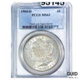 1904-O Morgan Silver Dollar PCGS MS63