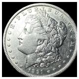 1891 Silver Morgan Dollar CHOICE AU