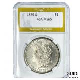 1879-S Morgan Silver Dollar PGA MS65