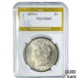 1879-S Morgan Silver Dollar PGA MS64