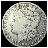 1891-CC Silver Morgan Dollar LIGHTLY CIRCULATED