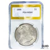 1888 Morgan Silver Dollar PGA MS64