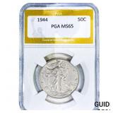 1944 Walking Liberty Half Dollar PGA MS65